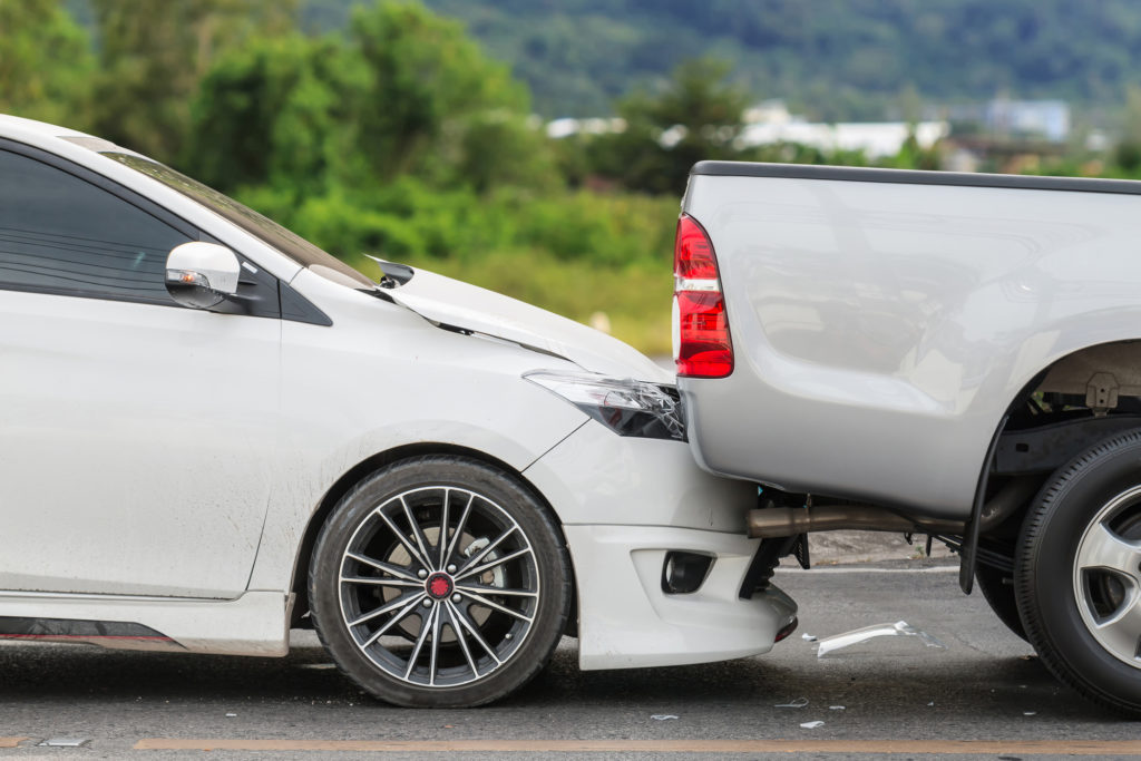 Car accident involved in reckless driving